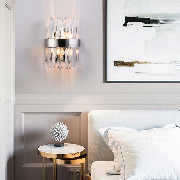 modern crystal wall lamp chrome sconce led indoor light fixtures for indoor decor bedroom bedside bathroom corridor mirror light
modern crystal wall lamp chrome sconce led indoor light fixtures for indoor decor bedroom bedside bathroom corridor mirror light