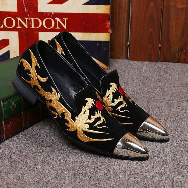 кристия белла китайского стиля золотого шитья мужская металлические toe flats остроконечных обувь мужская ручная работа партия курение тапоч, Black
кристия белла китайского стиля золотого шитья мужская металлические toe flats остроконечных обувь мужская ручная работа партия курение тапоч, Black