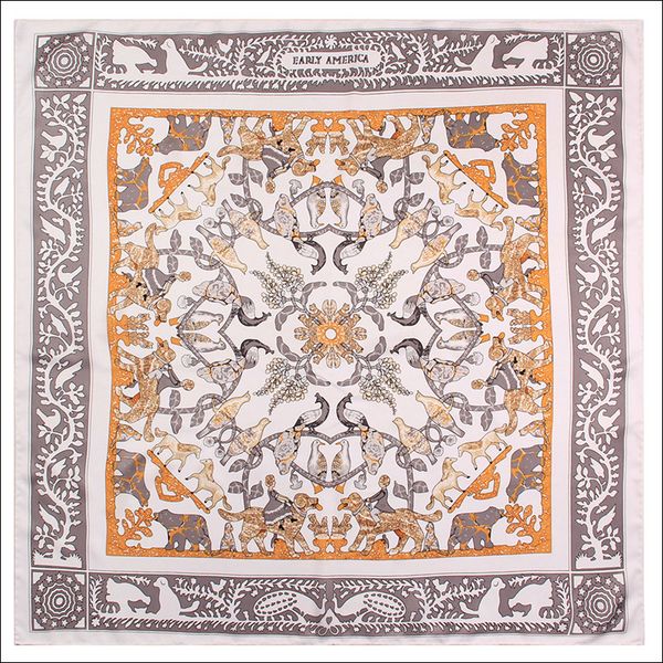 double-sided animal print square silk scarf shawl 90 silk scarfs square handmade neck foulard satin hand rolled edge bandana headband, Blue;gray
double-sided animal print square silk scarf shawl 90 silk scarfs square handmade neck foulard satin hand rolled edge bandana headband, Blue;gray