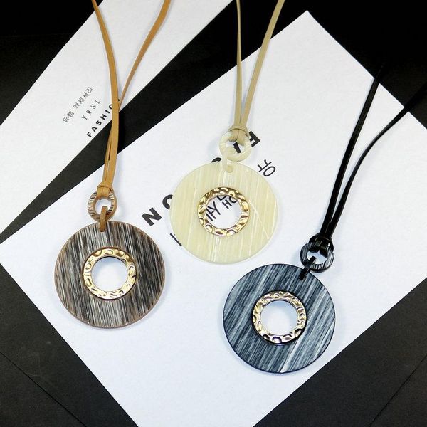 simple style new women necklace geometric big circle round pendant necklace fashion jewelry long rope chain trendy accessories, Silver
simple style new women necklace geometric big circle round pendant necklace fashion jewelry long rope chain trendy accessories, Silver