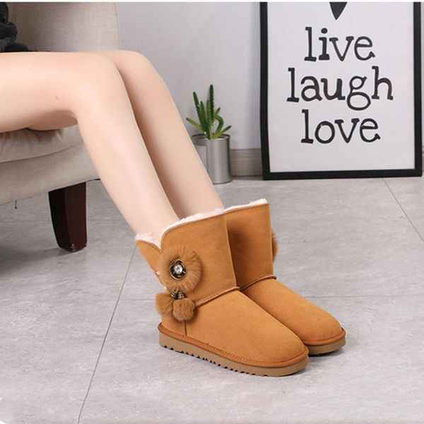 new product 100% genuine cowhide leather snow boots women australian boots winter women warm botas mujer, Black
new product 100% genuine cowhide leather snow boots women australian boots winter women warm botas mujer, Black
