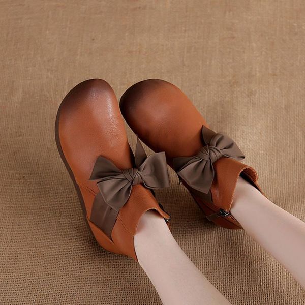 handmade genuine leather mori women's shoes artistic casual winter ankle boots bow sweet hipster flat boots single, Black
handmade genuine leather mori women's shoes artistic casual winter ankle boots bow sweet hipster flat boots single, Black