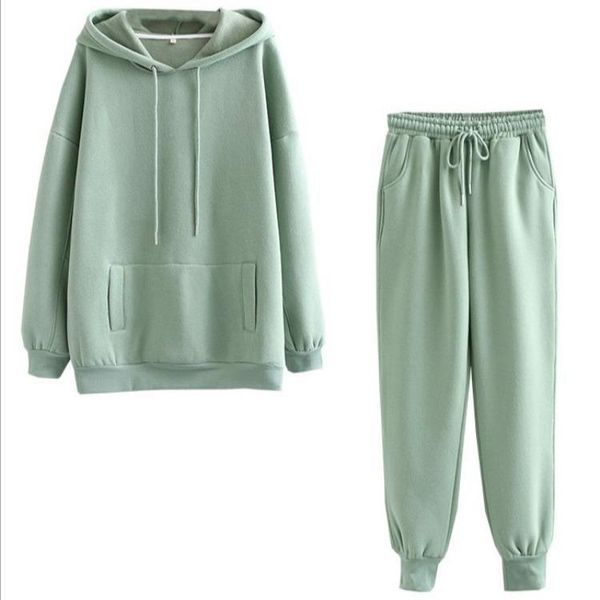 autumn winter women thick fleece 100% cotton suit 2 pieces sets hoodies sweatshirt and pants suits 201120, White
autumn winter women thick fleece 100% cotton suit 2 pieces sets hoodies sweatshirt and pants suits 201120, White