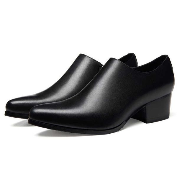 2020 summer breathable trend pointed headlayer cowhide korean men's formal leather shoes, Black
2020 summer breathable trend pointed headlayer cowhide korean men's formal leather shoes, Black