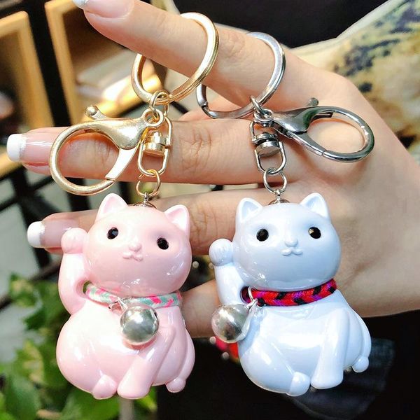 cute lucky cat key chain car new model cat pendant car key holder 5 color bag charm accessories keyring business gift k2244, Silver
cute lucky cat key chain car new model cat pendant car key holder 5 color bag charm accessories keyring business gift k2244, Silver