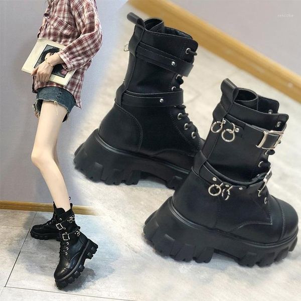 boots women flat shoes metal buckle strap pu leather motorcycle platform ladies mid-clif autumn female plus size 20211, Black
boots women flat shoes metal buckle strap pu leather motorcycle platform ladies mid-clif autumn female plus size 20211, Black
