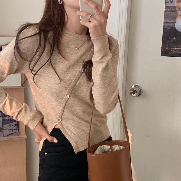women's knits & tees bornladies elegant autumn sweater solid cardigans knitted women irregular vintage retro loose o-neck sweat, White
women's knits & tees bornladies elegant autumn sweater solid cardigans knitted women irregular vintage retro loose o-neck sweat, White