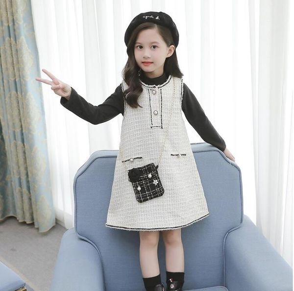 clothing sets 2021 baby girls fall elegant boutique sets, t-shirt + plaids vest dress+ bag 6 sets/lot, wholesale,, White
clothing sets 2021 baby girls fall elegant boutique sets, t-shirt + plaids vest dress+ bag 6 sets/lot, wholesale,, White