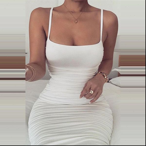 spaghetti strap tight bodycon dress ruched midi dress summer white tube party dresses women club two layers, Black;gray
spaghetti strap tight bodycon dress ruched midi dress summer white tube party dresses women club two layers, Black;gray