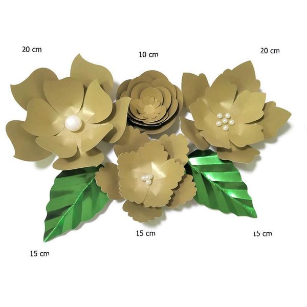 handmade gold rose diy paper flowers pink leaves set for party wedding backdrops decorations nursery wall deco video tutorials
handmade gold rose diy paper flowers pink leaves set for party wedding backdrops decorations nursery wall deco video tutorials