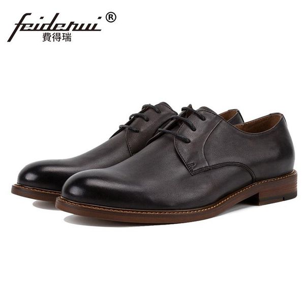 dress shoes luxury genuine leather wedding party men's handmade footwear brand round toe derby formal man ss92, Black
dress shoes luxury genuine leather wedding party men's handmade footwear brand round toe derby formal man ss92, Black