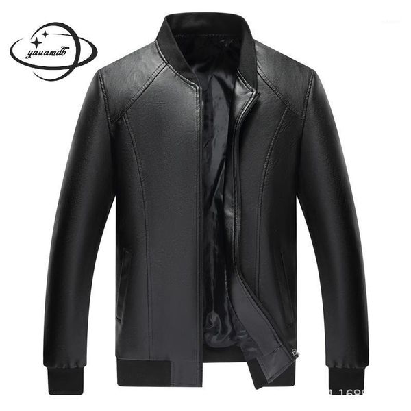 men faux leather jacket autumn spring male coat clothing stand zipper solid smart casual man outerwear clothes y471, Black
men faux leather jacket autumn spring male coat clothing stand zipper solid smart casual man outerwear clothes y471, Black