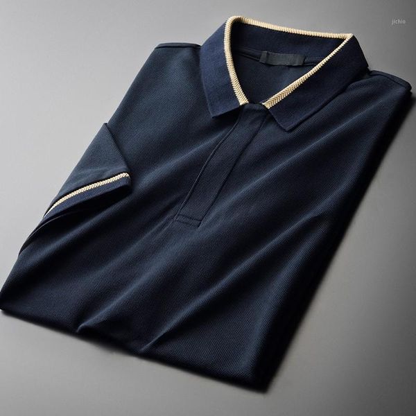 classic 100% cotton mens t-shirts luxury short sleeve yarn dyed contrast color collar man t-shirts summer slim fit male1, White;black 
classic 100% cotton mens t-shirts luxury short sleeve yarn dyed contrast color collar man t-shirts summer slim fit male1, White;black