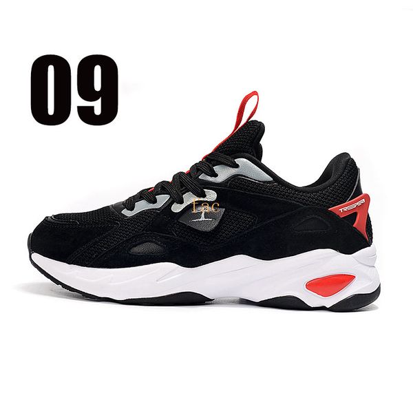 treeperi fashion chunky 6.0 running shoes us 10 eur 44 black red for men sneakers