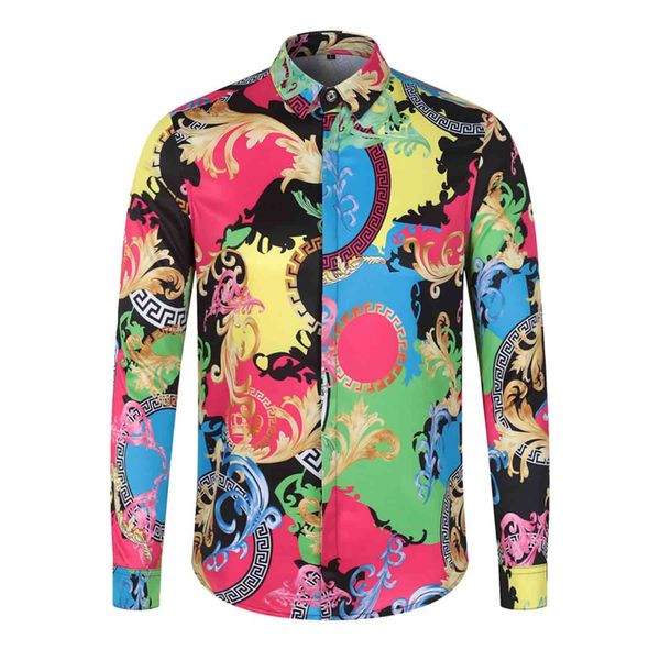 fashion designer slim fit shirts men 3d black gold floral print mens dress shirts long sleeved business casual shirts males clo, White;black
fashion designer slim fit shirts men 3d black gold floral print mens dress shirts long sleeved business casual shirts males clo, White;black