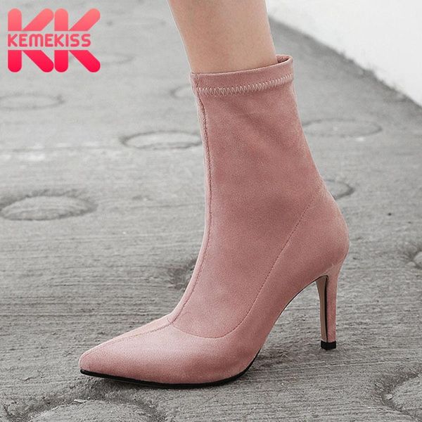 boots kemekiss genuine leather woman ankle pointed toe thin high heel winter shoes warm daily short boot size 33-40, Black
boots kemekiss genuine leather woman ankle pointed toe thin high heel winter shoes warm daily short boot size 33-40, Black