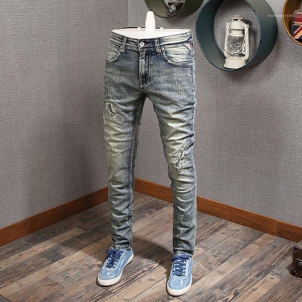 italian style fashion men jeans retro blue slim fit ripped jeans men vintage denim pants streetwear elastic hip hop homme1
italian style fashion men jeans retro blue slim fit ripped jeans men vintage denim pants streetwear elastic hip hop homme1