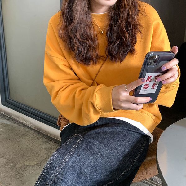 2021 new 9 colours autumn female sweatshirts basic color deep sleeve long sweatshirt women pullovers'(x1096) 45dw, Black
2021 new 9 colours autumn female sweatshirts basic color deep sleeve long sweatshirt women pullovers'(x1096) 45dw, Black