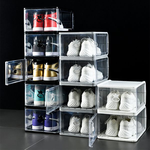 thicken clear plastic shoe box dustproof sport shoe storage box flip transparent sneaker boxes stackable boot organizer box black grey white, White;pink
thicken clear plastic shoe box dustproof sport shoe storage box flip transparent sneaker boxes stackable boot organizer box black grey white, White;pink