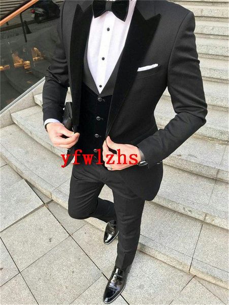 classic one button handsome groomsmen peak lapel groom tuxedos men suits wedding/prom man blazer ( jacket+pants+vest+tie) w537, Black;gray
classic one button handsome groomsmen peak lapel groom tuxedos men suits wedding/prom man blazer ( jacket+pants+vest+tie) w537, Black;gray