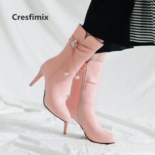 cresfimix women fashion sweet comfortable side zipper mid calf long boots lady autumn pu leather boots cool comfy boot a3071, Black
cresfimix women fashion sweet comfortable side zipper mid calf long boots lady autumn pu leather boots cool comfy boot a3071, Black