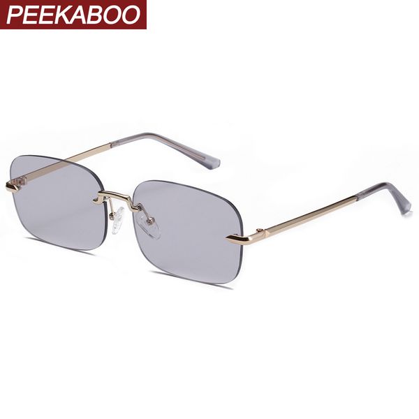 peekaboo gold square frame sunglasses rimless men metal grey green retro sun glasses for women frameless uv400 light color, White;black
peekaboo gold square frame sunglasses rimless men metal grey green retro sun glasses for women frameless uv400 light color, White;black