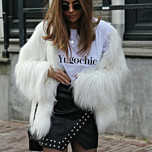 women's fur & faux coat winter luxury warm solid thick female long sleeve overcoat women clothing, Black
women's fur & faux coat winter luxury warm solid thick female long sleeve overcoat women clothing, Black