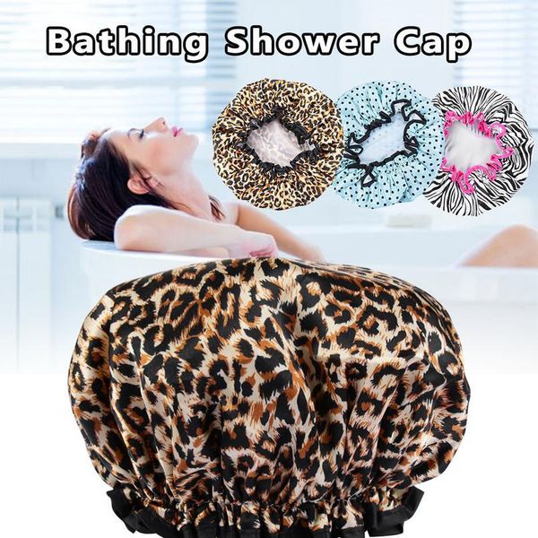 1pc thick double layer shower cap hair cover women leopard printing waterproof bath hat elastic shower caps bathroom acc qyltdl
1pc thick double layer shower cap hair cover women leopard printing waterproof bath hat elastic shower caps bathroom acc qyltdl