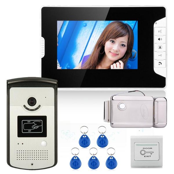 7" color video door phone intercom system with 2 monitor 1 rfid hd doorbell 1000tvl camera + electronic door lock
7" color video door phone intercom system with 2 monitor 1 rfid hd doorbell 1000tvl camera + electronic door lock