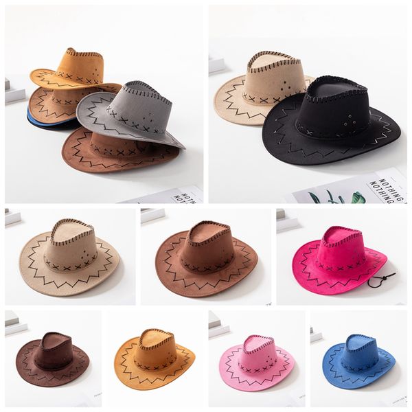 fashion cowboy cap parent-child western knight hat fashion pull rope caps outdoor summer beach boy girl travel sun wide brim hats ljjp780, Blue;gray
fashion cowboy cap parent-child western knight hat fashion pull rope caps outdoor summer beach boy girl travel sun wide brim hats ljjp780, Blue;gray