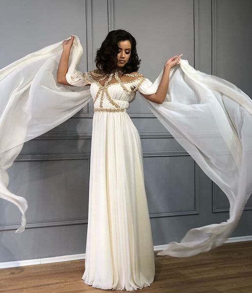 white and gold evening dresses high neck beaded a-line arabic dubai long cape chiffon middle east women prom dresses party 2021, Black;red
white and gold evening dresses high neck beaded a-line arabic dubai long cape chiffon middle east women prom dresses party 2021, Black;red