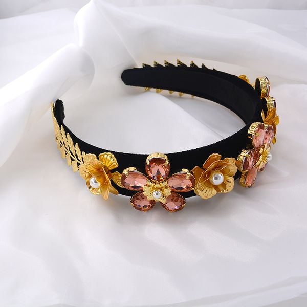 vintage hair accessories wide luxury black red crystal flower headband rhinestone baroque retro hairband for women gift, Silver
vintage hair accessories wide luxury black red crystal flower headband rhinestone baroque retro hairband for women gift, Silver