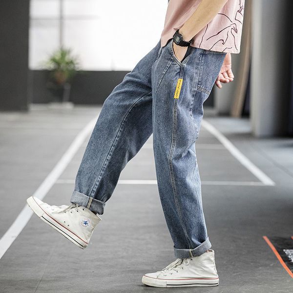 loose straight versatile fashion brand handsome youth casual men's jeans pants, Blue
loose straight versatile fashion brand handsome youth casual men's jeans pants, Blue