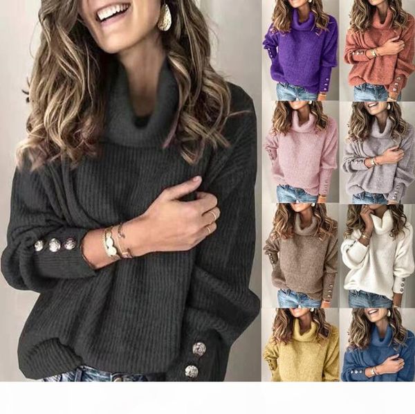 women knit sweater winter long sleeve high collar loose warm costume coats single-breasted loose soft hem femela knitwear, White;black
women knit sweater winter long sleeve high collar loose warm costume coats single-breasted loose soft hem femela knitwear, White;black