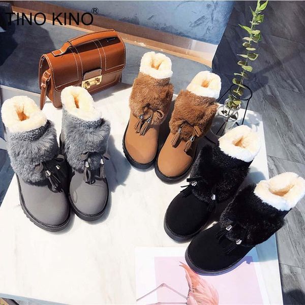 winter women snow boots shoes ladies lace up fashion tassle thick plush warm ankle boots non slip female footwear new woman shoe, Black
winter women snow boots shoes ladies lace up fashion tassle thick plush warm ankle boots non slip female footwear new woman shoe, Black