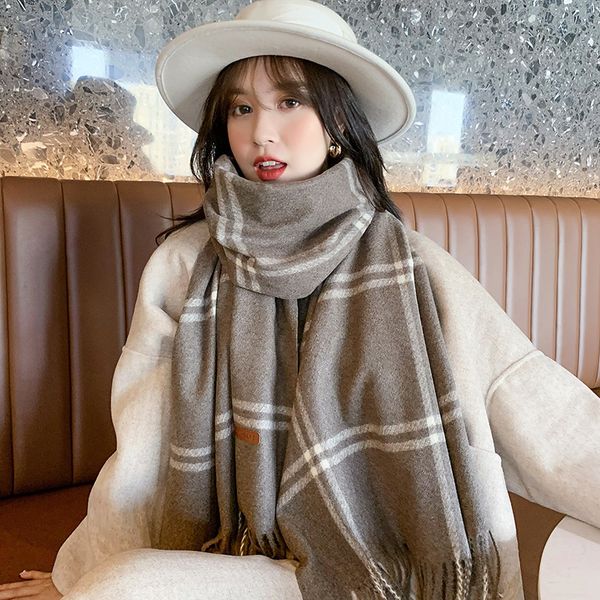 2021 new winter brand warm check cashmere shawl women's cloak thick blanket fringed scarf holiday gift eofg, Blue;gray
2021 new winter brand warm check cashmere shawl women's cloak thick blanket fringed scarf holiday gift eofg, Blue;gray