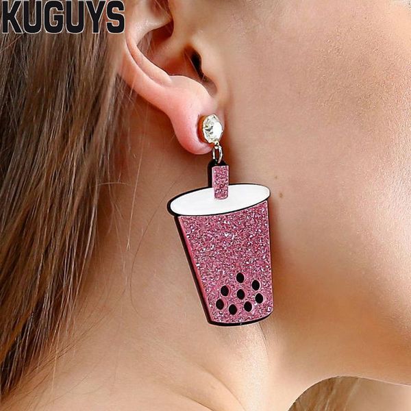 new style lovely pearl milk tea earrings for women's stylish sparkling acrylic drink drop earrings fashion jewelry girls summer accesso, Silver
new style lovely pearl milk tea earrings for women's stylish sparkling acrylic drink drop earrings fashion jewelry girls summer accesso, Silver