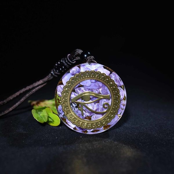 orgone energy crystal charoite meditation props 24kgold pendant christmas gift q1107, Silver
orgone energy crystal charoite meditation props 24kgold pendant christmas gift q1107, Silver