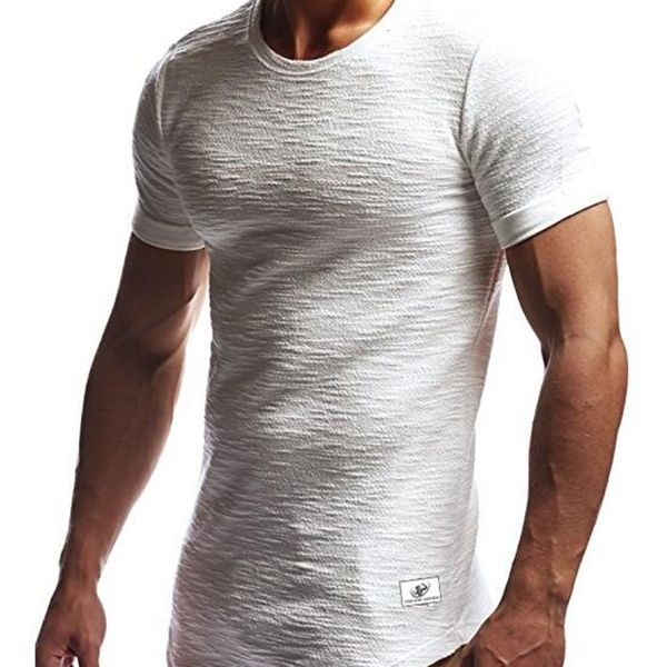men tshirts summer hem curved long tees solid colors short sleeves athletic casual, White;black
men tshirts summer hem curved long tees solid colors short sleeves athletic casual, White;black