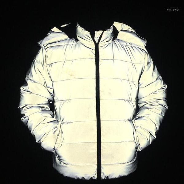 winter warm outwear reflective jacket women luminous casual coat thick loose glowing parka hip hoodies padded streetwear1, Black
winter warm outwear reflective jacket women luminous casual coat thick loose glowing parka hip hoodies padded streetwear1, Black