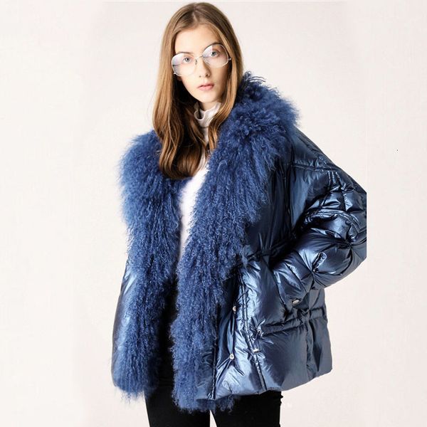 large real fur collar 2021 winter jacket women 90% white duck down coats short loose parkas outerwear waterproof glossy jackets sh190913, Black
large real fur collar 2021 winter jacket women 90% white duck down coats short loose parkas outerwear waterproof glossy jackets sh190913, Black
