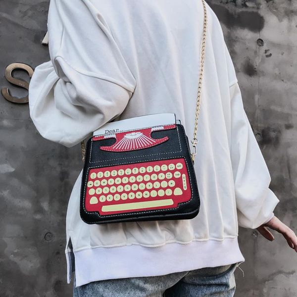 funny cartoon typewriter design pu leather women's casual shoulder bag totem femal crossbody mini messenger bag purse flap
funny cartoon typewriter design pu leather women's casual shoulder bag totem femal crossbody mini messenger bag purse flap