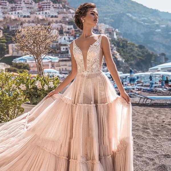 romantic deep v neck country wedding dresses boho backless appliques a-line bridal dress turkey vestido de noiva puffy skirt wedding gowns, White
romantic deep v neck country wedding dresses boho backless appliques a-line bridal dress turkey vestido de noiva puffy skirt wedding gowns, White