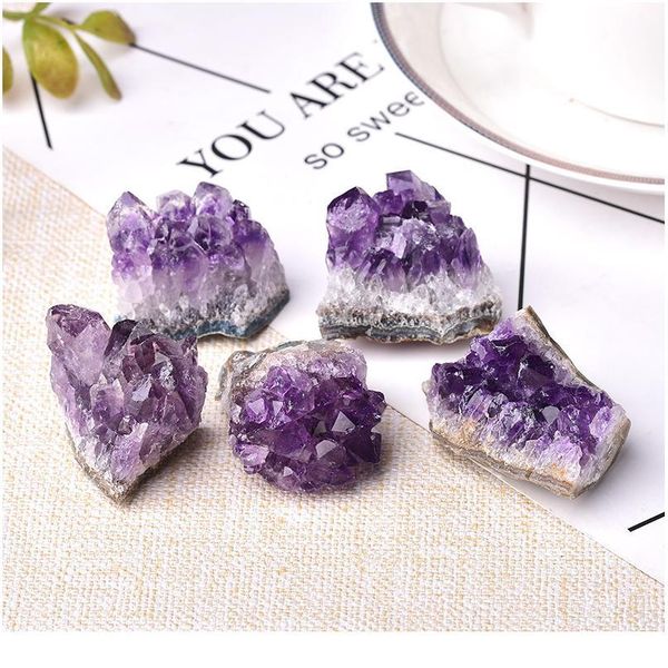 1pc natural amethyst crystal cluster quartz raw crystals healing stone decoration ornament purple feng shui stone ore jllocy, Black
1pc natural amethyst crystal cluster quartz raw crystals healing stone decoration ornament purple feng shui stone ore jllocy, Black
