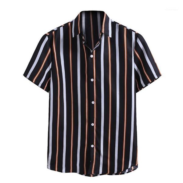 men's shirts summer striped printed short-sleeved shirt comfortable causal loose turn-down collar shirts camisas masculina1, White;black
men's shirts summer striped printed short-sleeved shirt comfortable causal loose turn-down collar shirts camisas masculina1, White;black