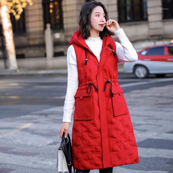 new autumn winter vest women cotton-padded warm thicken long woman vest female hooded parka jacket waistcoat plus size1, Black;white
new autumn winter vest women cotton-padded warm thicken long woman vest female hooded parka jacket waistcoat plus size1, Black;white