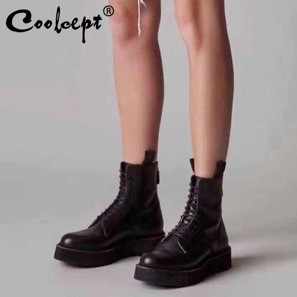 coolcept новый дизайн женщины ботильоны толстым дном женщины короткие сапоги мода простые женская обувь прохладный обувь размер 35-39, Black
coolcept новый дизайн женщины ботильоны толстым дном женщины короткие сапоги мода простые женская обувь прохладный обувь размер 35-39, Black