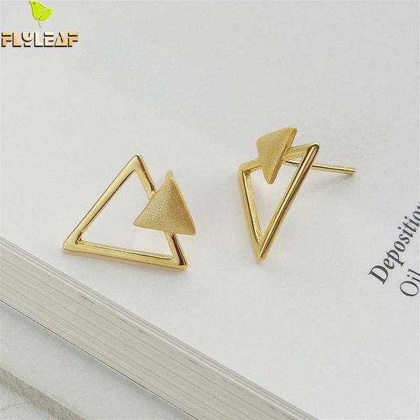 stud flyleaf geometric hollow triangle 18k gold earrings for women real 925 sterling silver earings fashion jewelry fine simple, Golden;silver
stud flyleaf geometric hollow triangle 18k gold earrings for women real 925 sterling silver earings fashion jewelry fine simple, Golden;silver