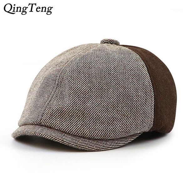 Autumn New Spell Color Men'S Hats Retro Casual Painter Cap Beret Cap Woolen Flat Boina Hat1, Blue;gray
Autumn New Spell Color Men'S Hats Retro Casual Painter Cap Beret Cap Woolen Flat Boina Hat1, Blue;gray