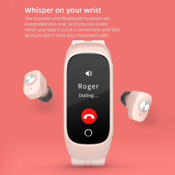 multifunctional sports watch, n8 headset, smart bracelet and bluetooth, two in one, tws, music player
multifunctional sports watch, n8 headset, smart bracelet and bluetooth, two in one, tws, music player